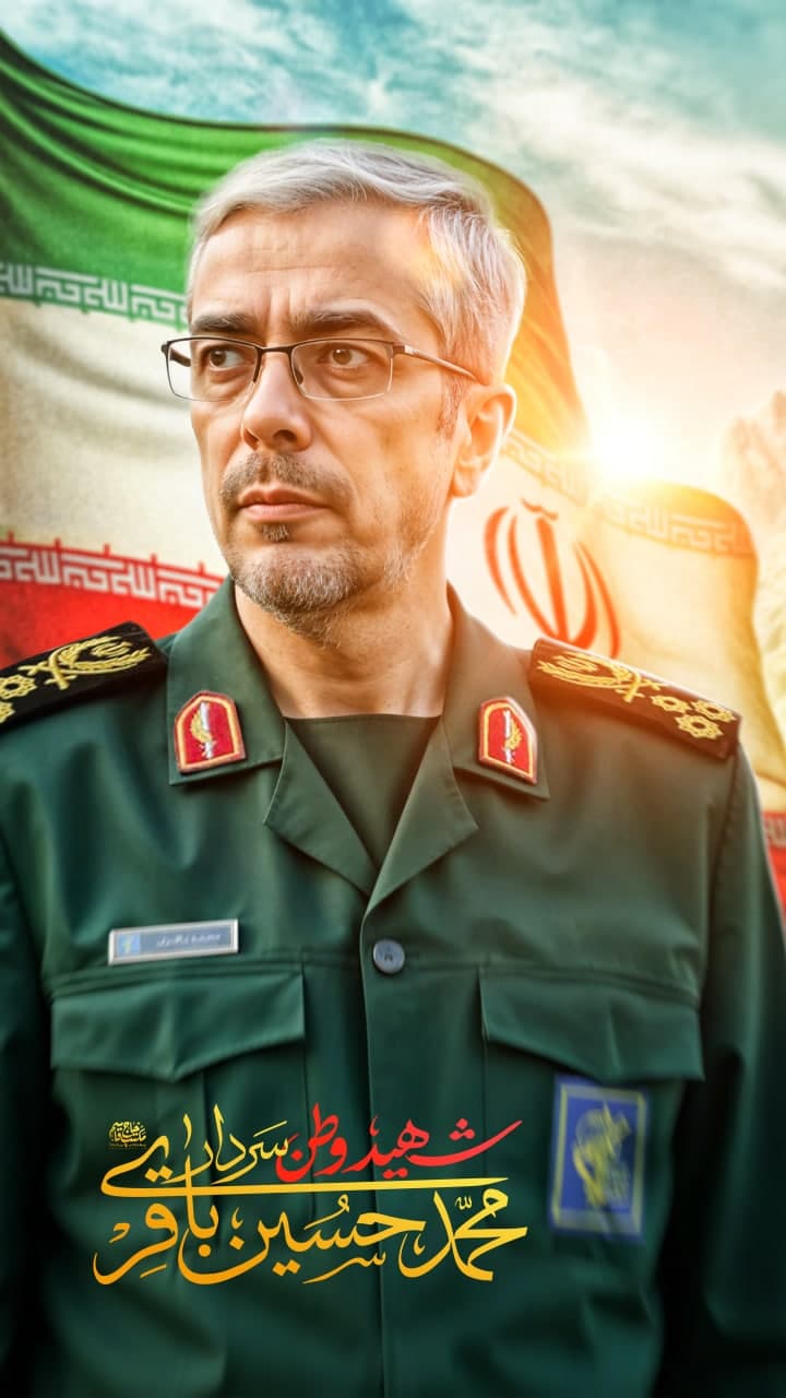 پوستر شهید وطن سردار شهید محمدحسین باقری